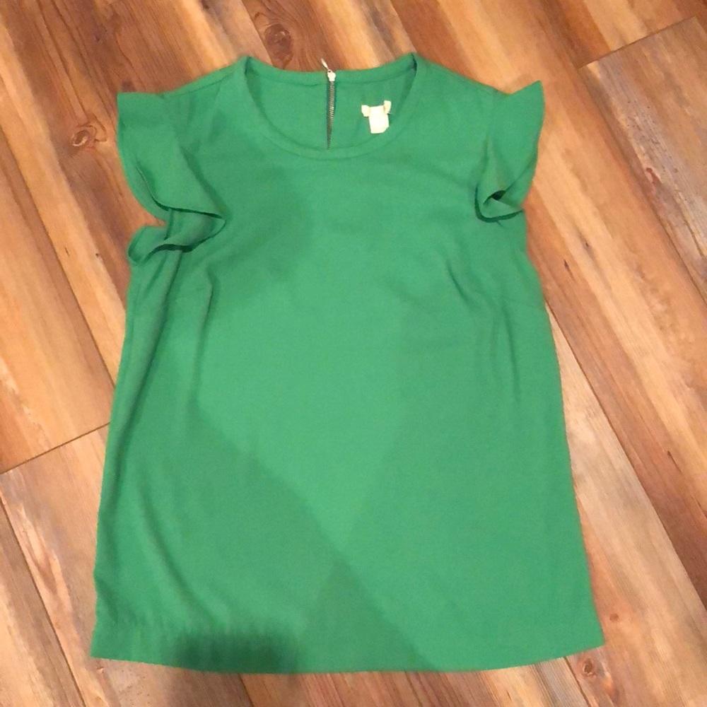 J.crew ruffle sleeve top